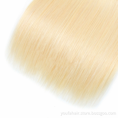 Wholesale Blonde Color Straight Wave Brazilian Hair 613 Bundles Cuticle Aligned Hair Bundles Vendor Unprocessed Raw Human Hair